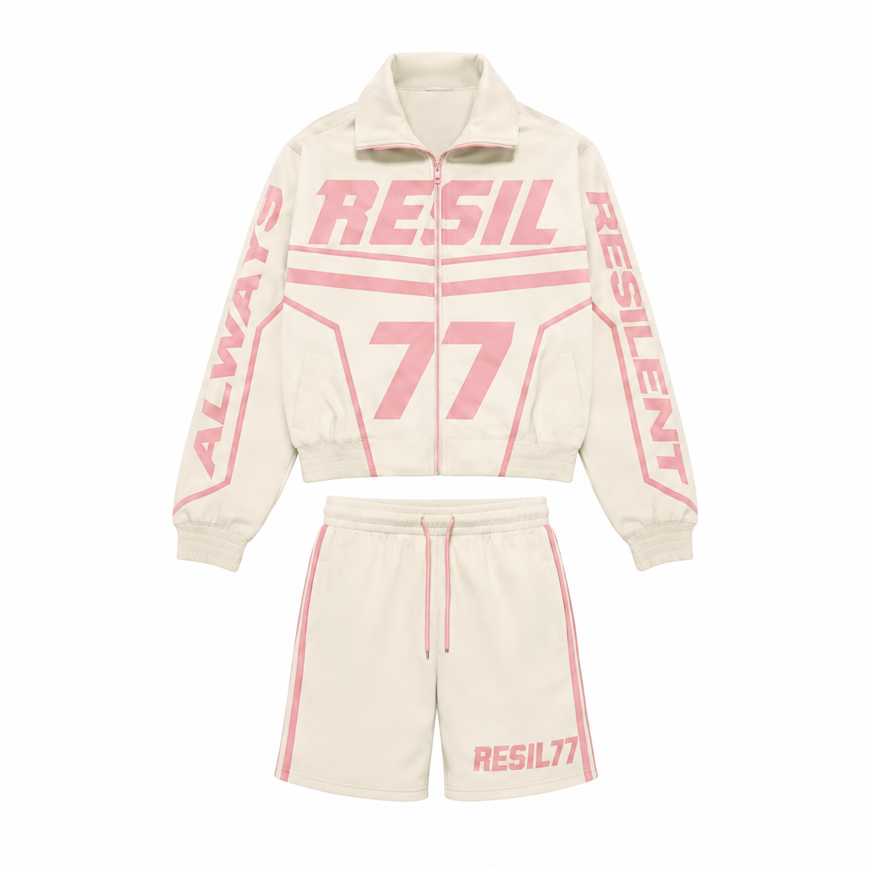 ALWAYS RESILIENT NYLON SET (PINK AND CREAM)